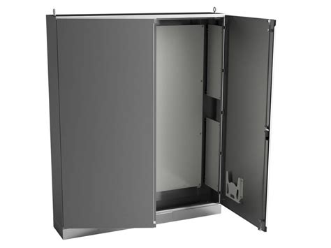 2 door electrical enclosures|stainless steel freestanding enclosure.